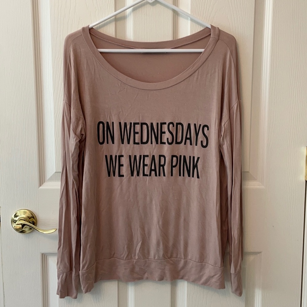 Mean Girls “On Wednesdays We Wear Pink” top